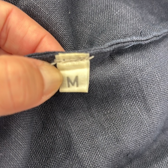 Women's Jesse Kamm Linen Dress in Navy, Size M - Picture 6 of 10